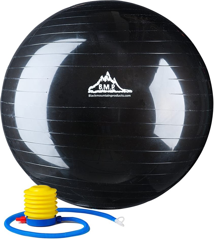 2 x BLACK MOUNTAIN PRODUCTS 2000lbs Static Strength Exercise Stability Ball