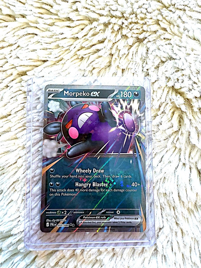 Morpeko ex 055/084 Double Rare English Pokémon Card.