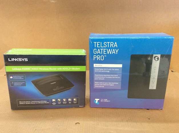 Telstra Gateway Pro Netgear V7610-1TLAUS Modem Router&Linksys X1000 N300