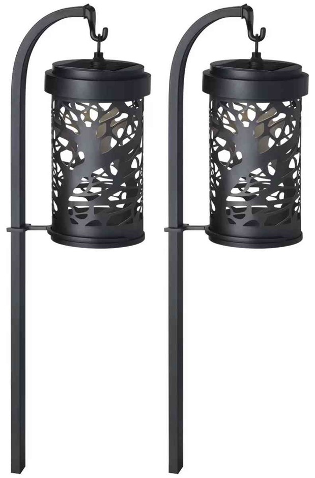 NATURALLY SOLAR Shepherds Hook Landscape Light 2 Pack W18A7211. NB: damaged