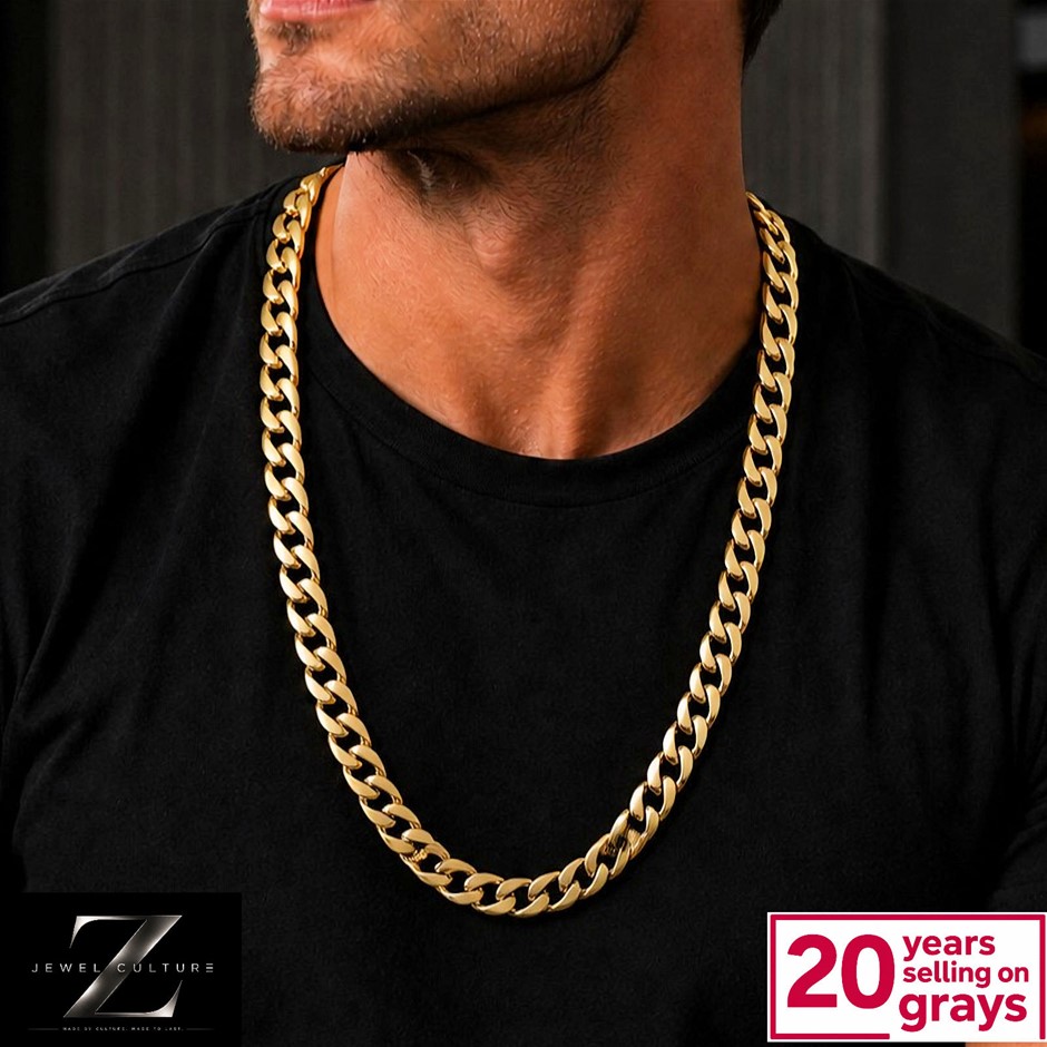 Gold Plated Cuban Link Necklace