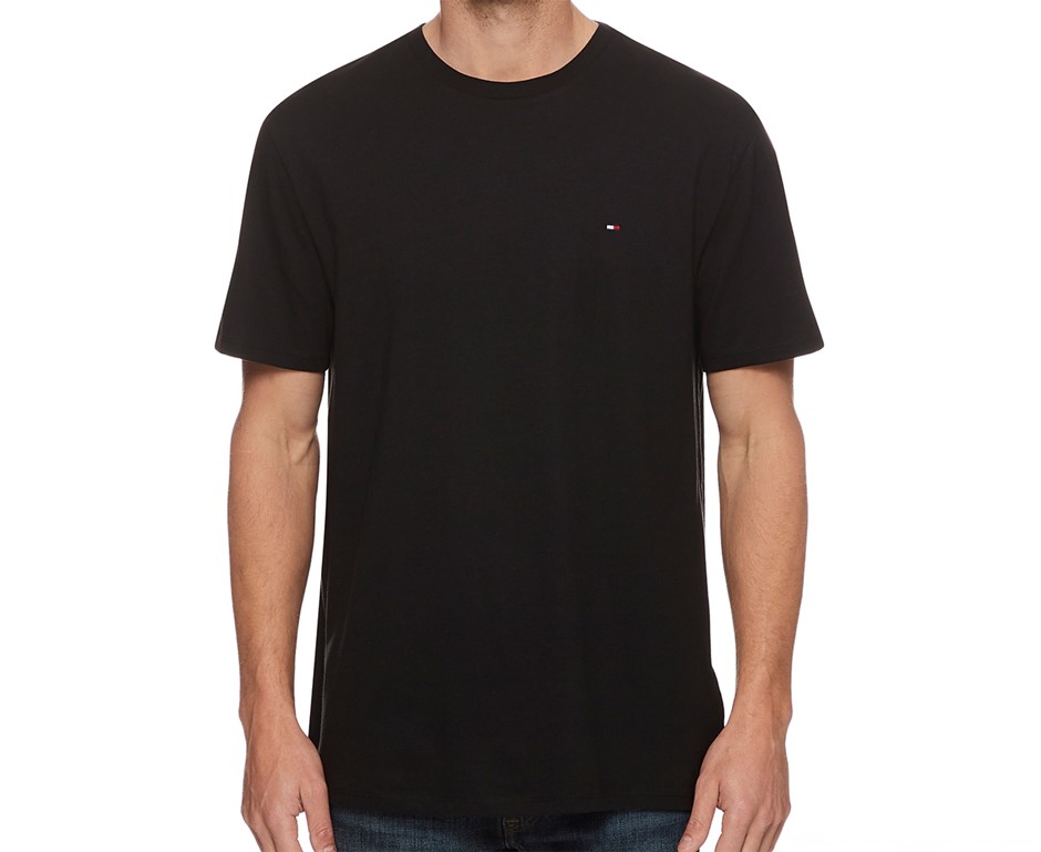 TOMMY HILFIGER Men's Nantucket S/S Tee, Size XL, 100% Cotton, Dark Sable (B