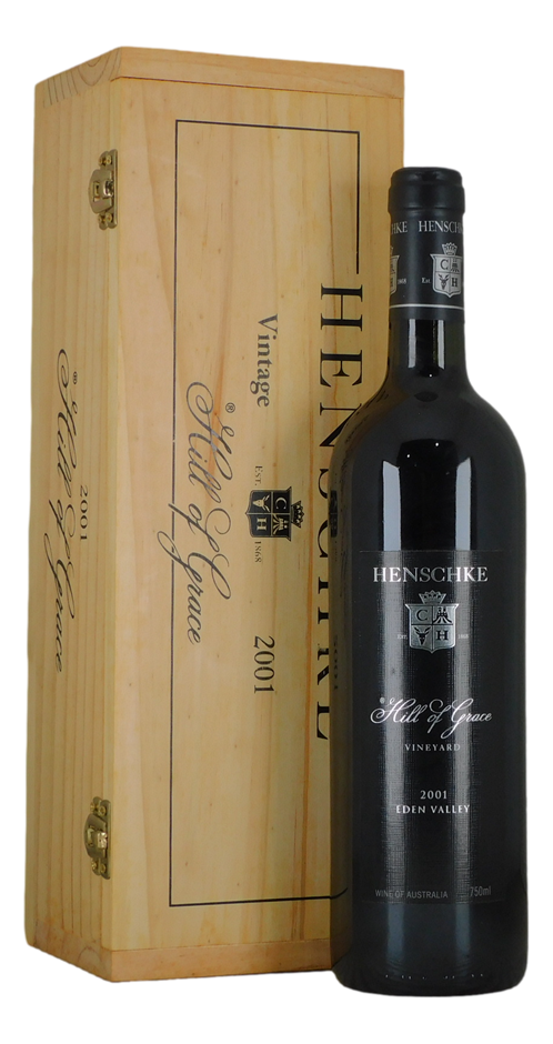 Henschke Hill of Grace Shiraz 2001 (1x 750mL) Eden Valley, SA.