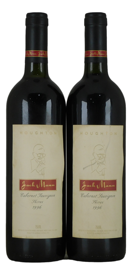 Houghton Jack Mann Cabernet Sauvignon Shiraz 1996 (2x 750mL), WA.