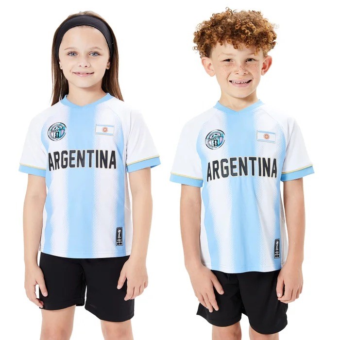 FIFA Kids' Unisex Jersey Top, Size M (8/10), Argentina. Buyers Note - Disc