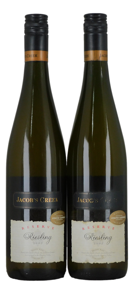 Jacobs Creek Reserve Riesling 2002 (2x 750mL), SA.