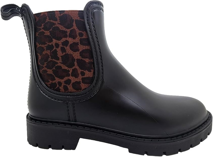 GROSBY Women's Malea Boots, Size US10, Black/Leopard. Buyers Note - Discou