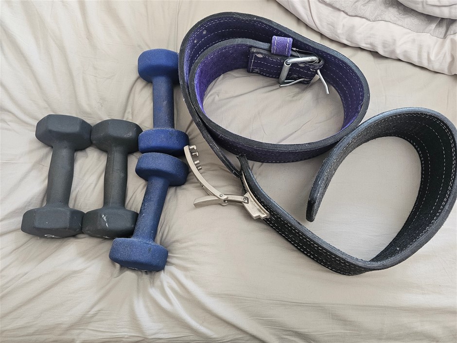 DUMBELLS AND WEIGHTS BELTS - Assorted
