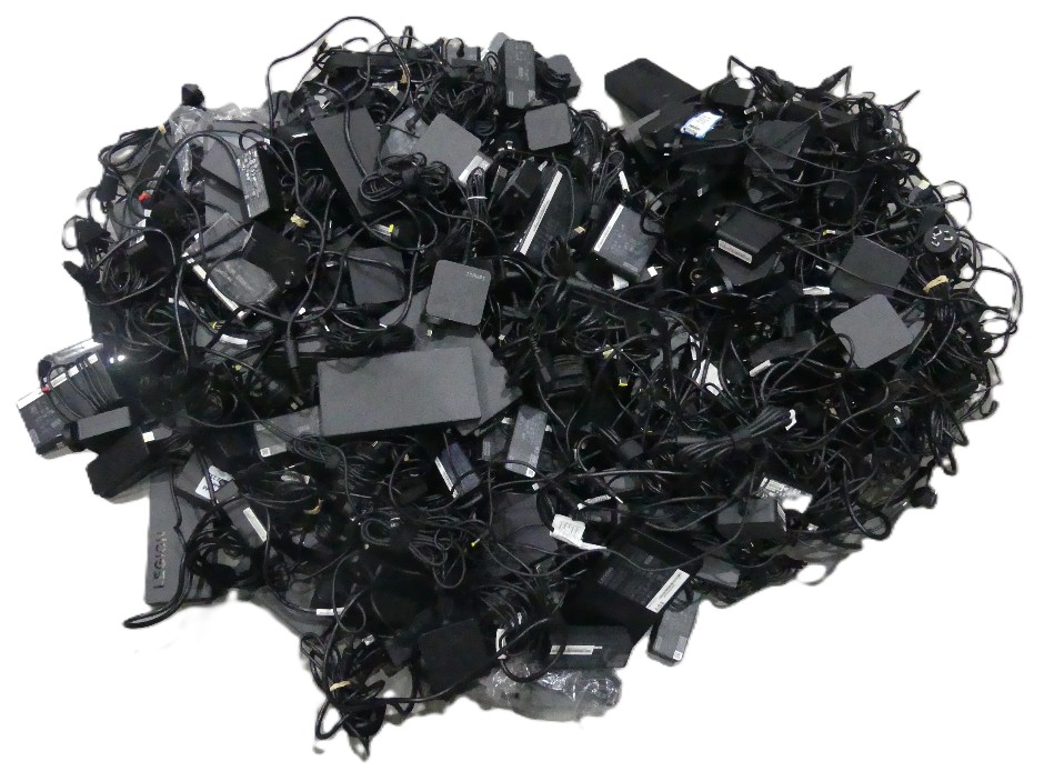 Pallet Of Lenovo And Assorted Brand AC Power Adapters Without AC Power C