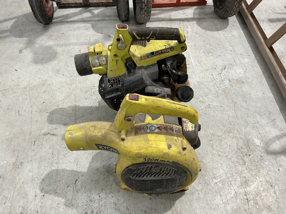 <p>2x Ryobi Petrol Blowers</p>