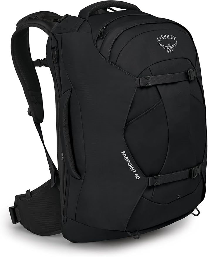 OSPREY Farpoint Men's Travel Backpack. NB: Rip at the top and dirty from st