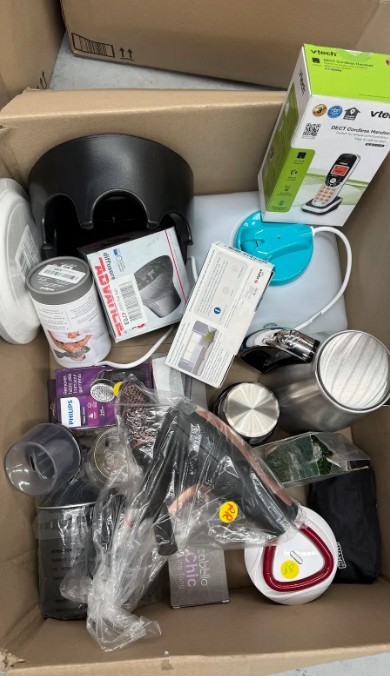 Assorted Household Items Incl: Kettle, Styling Products, Diffusers, Lint Ro