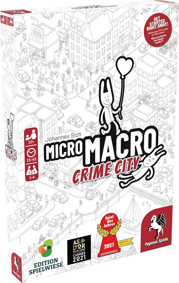 3 x MICROMACRO: Crime City Board Game.