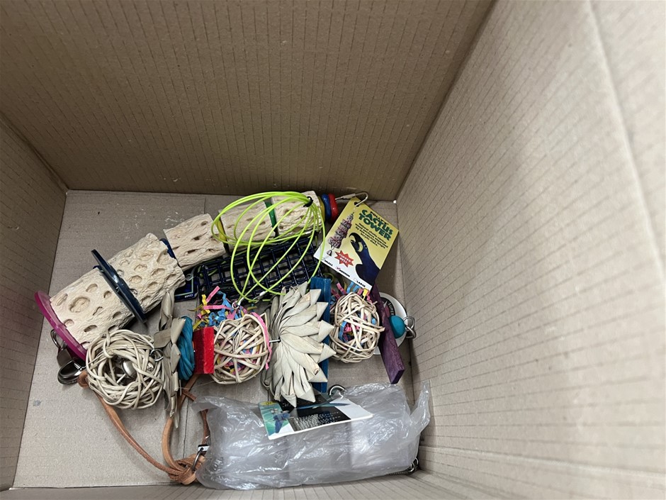 4 x Assorted Bird Foraging Toys. NB: Photo as is. Some Not in Original Pack