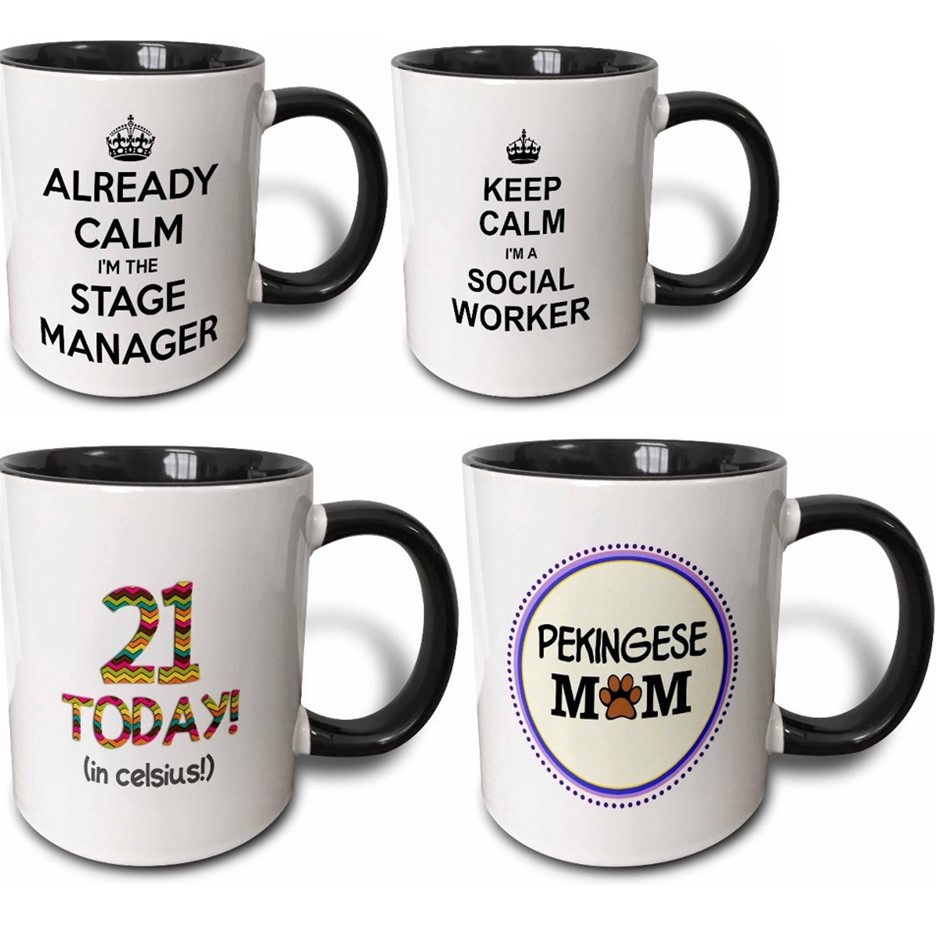12 x Assorted Mugs. NB: Images are just a reference as to what styles may b