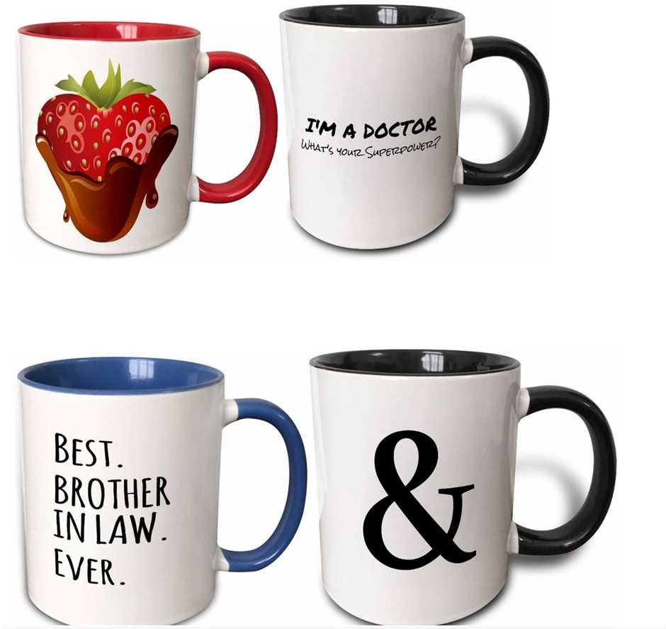 12 x Assorted Mugs. NB: Images are just a reference as to what styles may b
