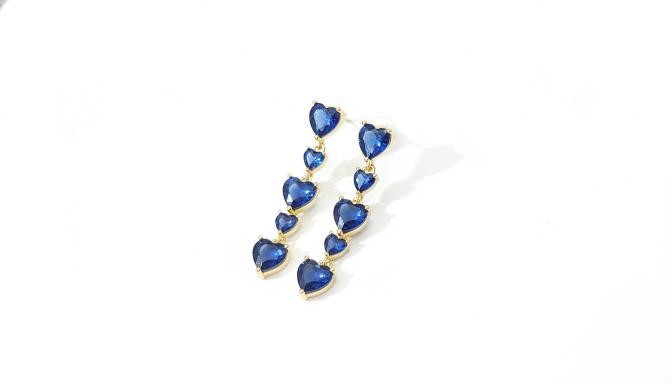 18K/Italy Yellow Gold Filled Earring -(stamped 18K/Italy)-Warranty Quality