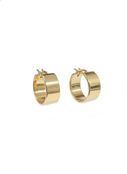18K/Italy Yellow Gold Filled Earring -(stamped 18K/Italy)-Warranty Quality
