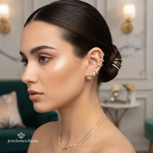 22K/Italy Gold Filled Earring -(stamped 22K/Italy)--Bonus Gift