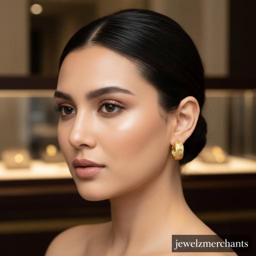 22K/Italy Gold Filled Earring -(stamped 22K/Italy)--Bonus Gift