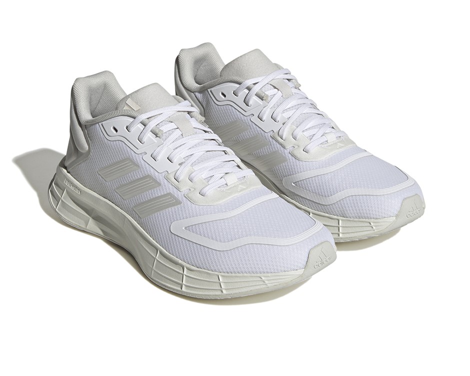 ADIDAS Women's Duramo 10 Shoes, Size US6.5, White/ZeroMetallic/GreyOne, HP2