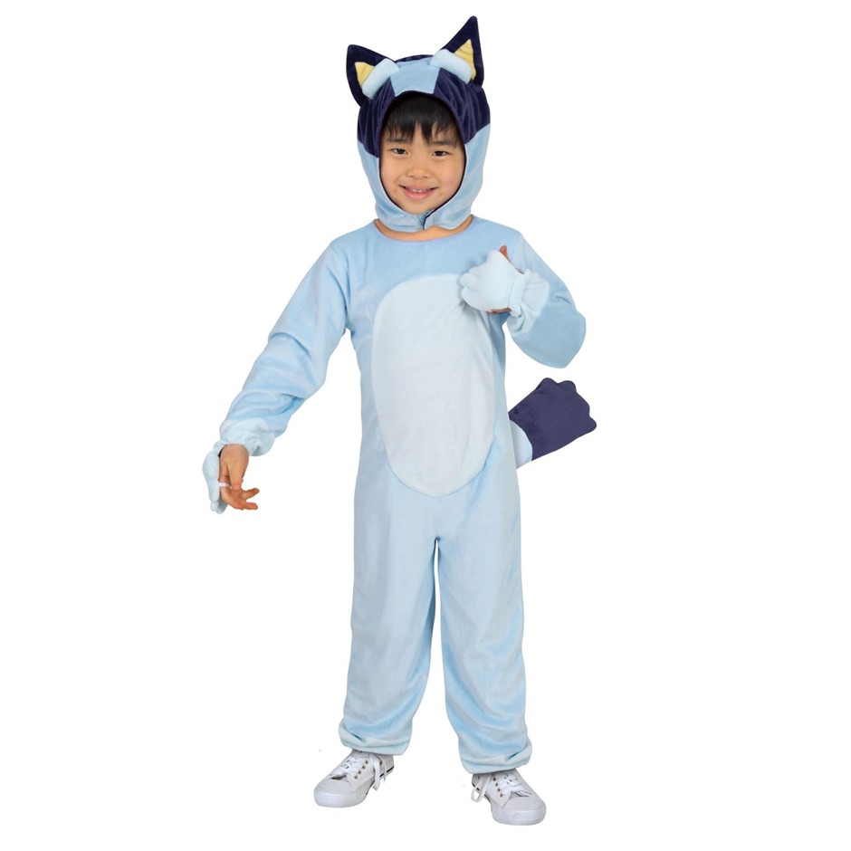 RUBIES Kids' Bluey Costume, Size 3-5 Years, 8647. NB: faint dirt mark (shop