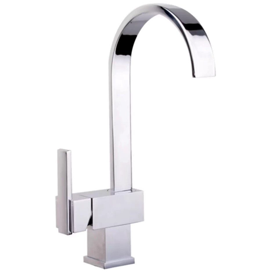 HAFELE Squareline Gooseneck Mixer Tap, Chrome, Model 569.40.240. NB: Damage