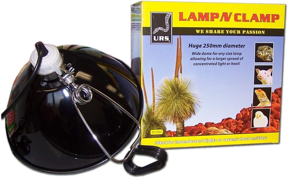 URS Lamp N Clamp Dome, 250mm Diameter. NB: Damaged packaging.