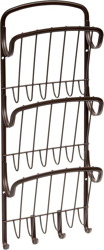 Spectrum Diversified Ashley Vertical Letter Holder & Key Rack, Wall Mount,
