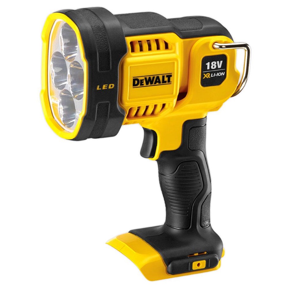 DeWALT 18V Li-ion XR LED Spotlight Torch - Skin Only. NB: Not Working, Has