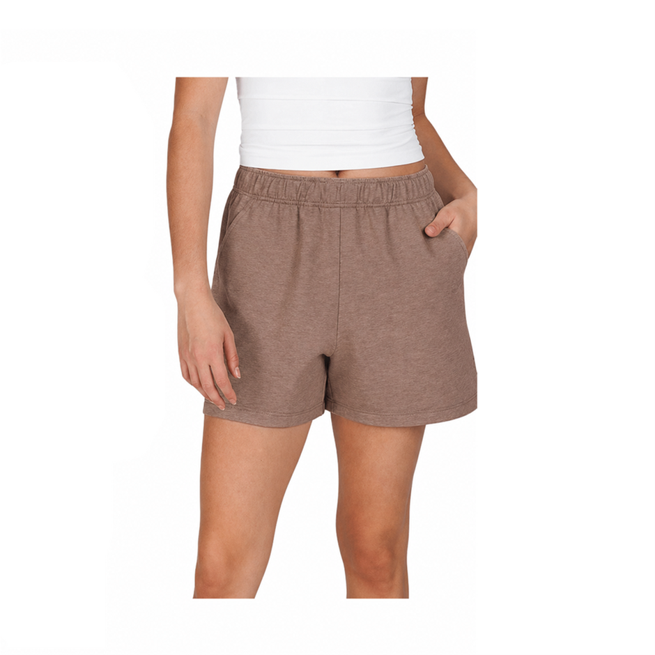 LAZYPANTS Women's Soft-Touch Short, Size 2XL, Light Brown. Buyers Note - D
