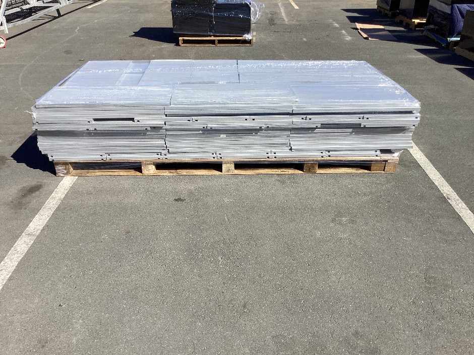 Qty Steel Shelving Panels x 1 Pallet