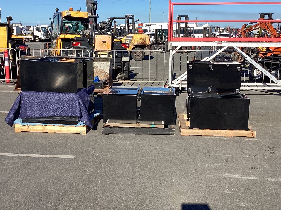 <p>Mobile Steel Storage Units On Castors x 9</p>