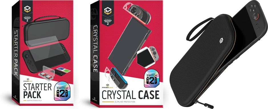 POWERWAVE NINTENDO SWITCH 2 BUNDLE: Protective Crystal Case, Starter Pack,