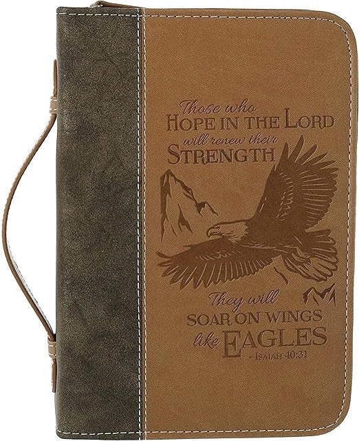 DIVINITY BOUTIQUE  Faux Leather Bible Case/Cover For Church, Study, Travel.