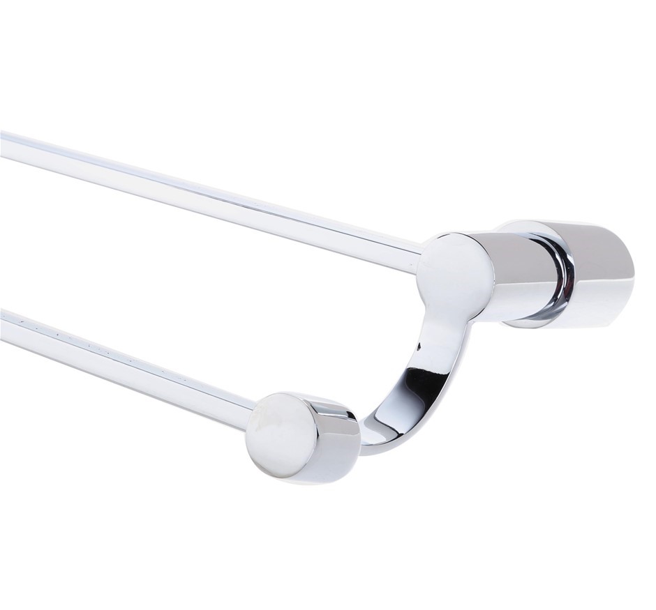MILENO Double Towel Bar 600mm, Chrome Finish. Buyers Note - Discount Freig