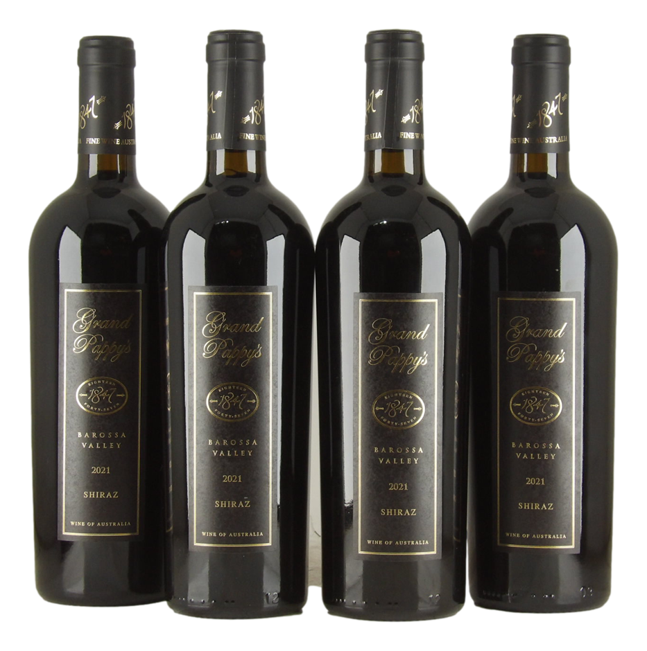 1847 Winery Grand Pappy Barossa Shiraz 2021 (4x 750mL).