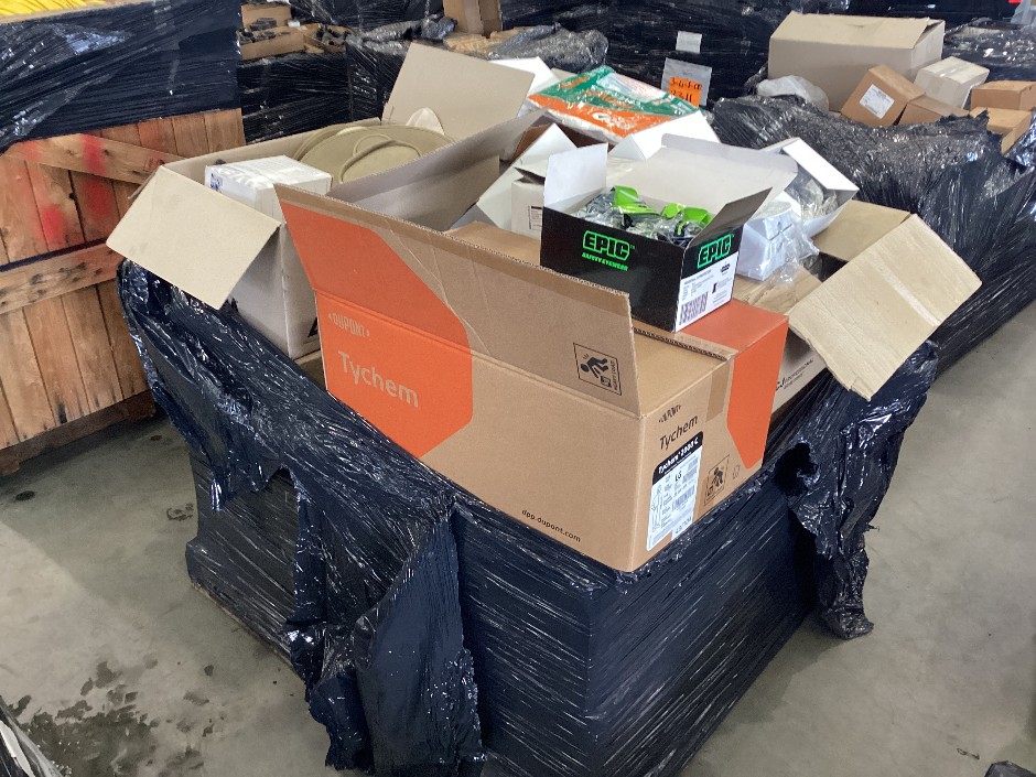 <p>Pallet of assorted miscellaneous safety products</p>
