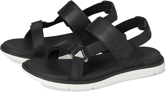 Teva Women's Madera Slingback Outdoor Sandal, Black/White, 10 US