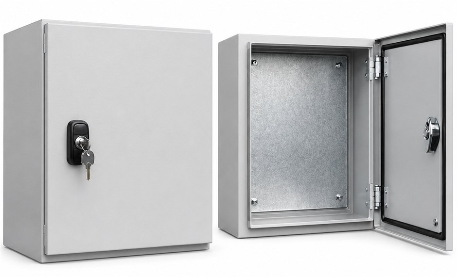 S.I.M. SCS-07 Wall Mount Electrical Enclosure IP55, 400 x 500 x 200 mm Powd