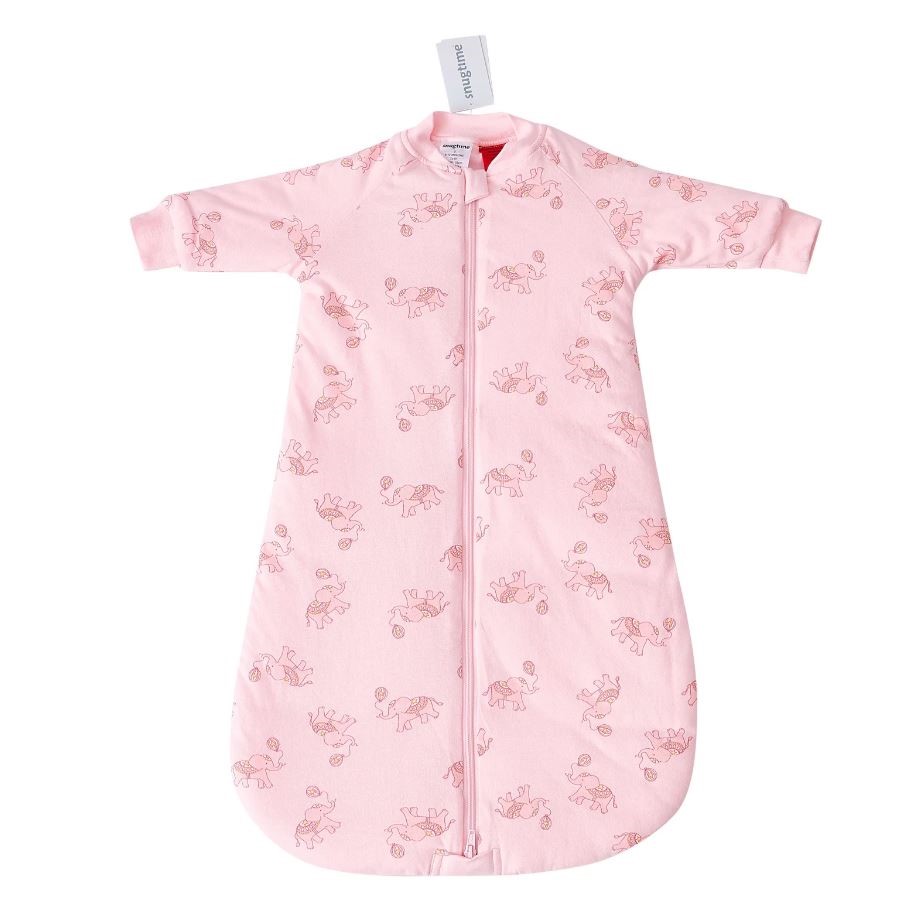 Snugtime Long Sleeve Padded Sleeping Bag, Pink Size 1-2, 12-24 Months
