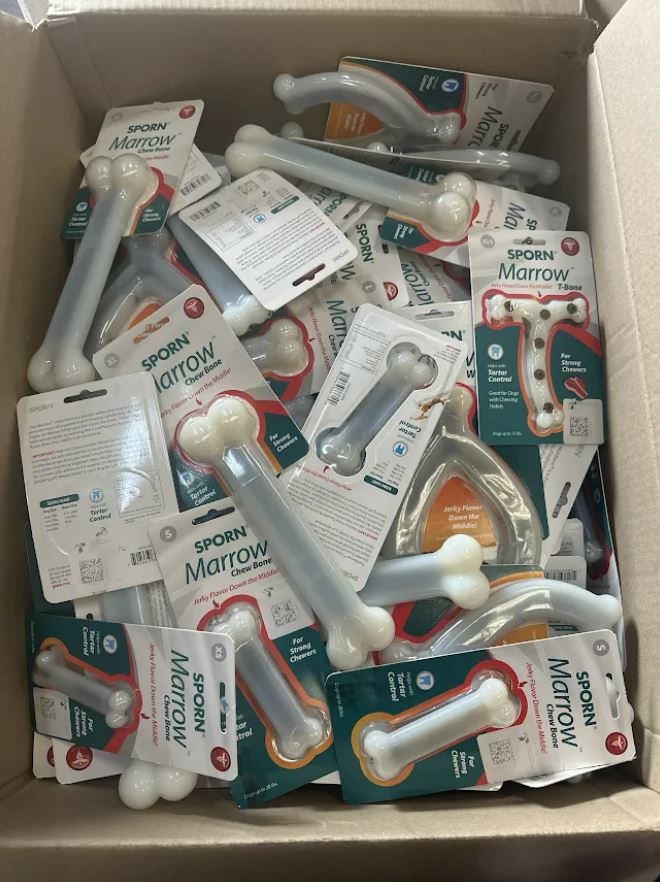 Full box SPORN MARROW chew bone approx 50+