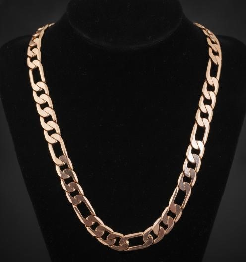 18K/Italy Stamped Rose Gold Filled Chain -55MM-10mm