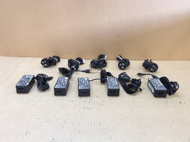Lenovo 45W Large-Square Tip Laptop Chargers (Lot of 5)