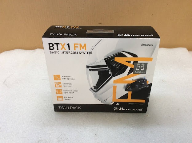 Midland BTX1 FM Twin Pack Basic Intercom System - New
