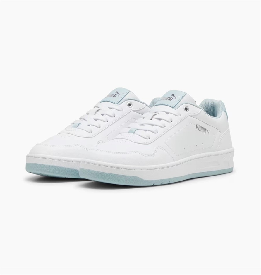 PUMA Women's Court Classy Shoes, Size US8, White/Blue Frosted Dew (09), 18