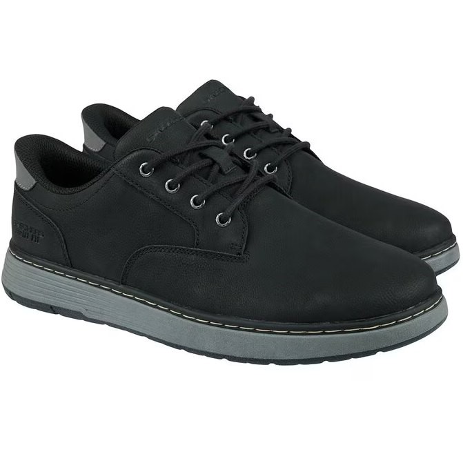 SKECHERS Men's Swift Fit Slade Shoes, Size US12, Black, 182004.