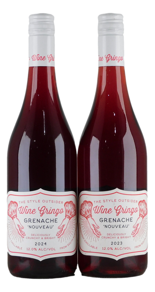 Wine Gringo Grenache Nouveau 2023/24 (5x 750mL), SA.