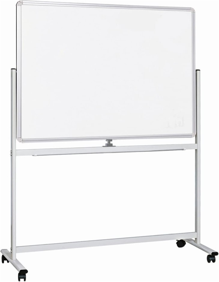 2 X VISIONCHART Double-Sided Mobile Magnetic Chilli Whiteboard, 1800 x 1200