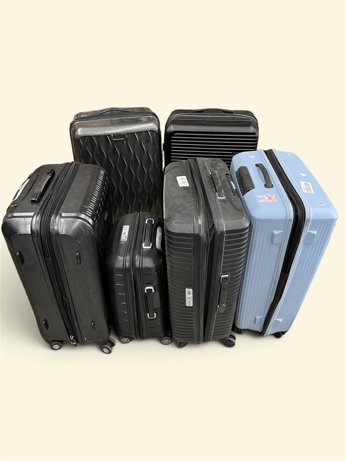 6 x Assorted Suitcases. NB: Products are untested/condition unknown. Some i